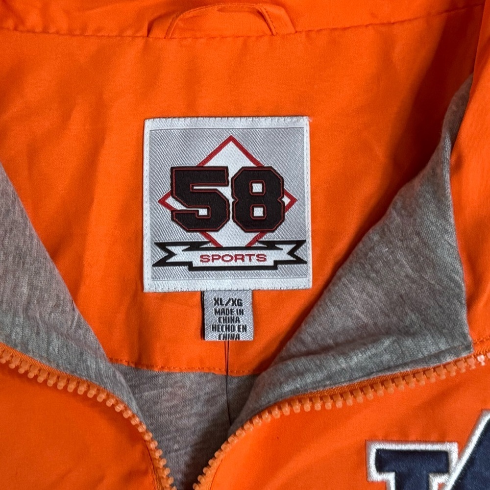 58 Sports Auburn University Half-Zip Windbreaker Jacket, XL - Picture 3 of 7